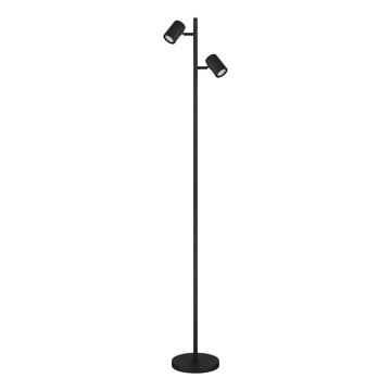 Globo - Lampada con piedistallo 2xGU10/5W/230V nero