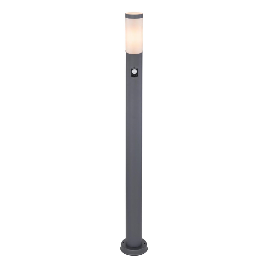 Globo - Lampada da esterno con sensore 1xE27/15W/230V IP44 110 cm antracite