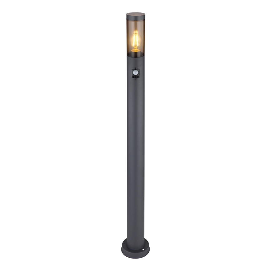 Globo - Lampada da esterno con sensore 1xE27/15W/230V IP44 110 cm nero