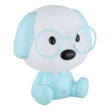 Globo - Lampada da notte ricaricabile dimmerabile per bambini LED/1W/5V 500 mAh blu