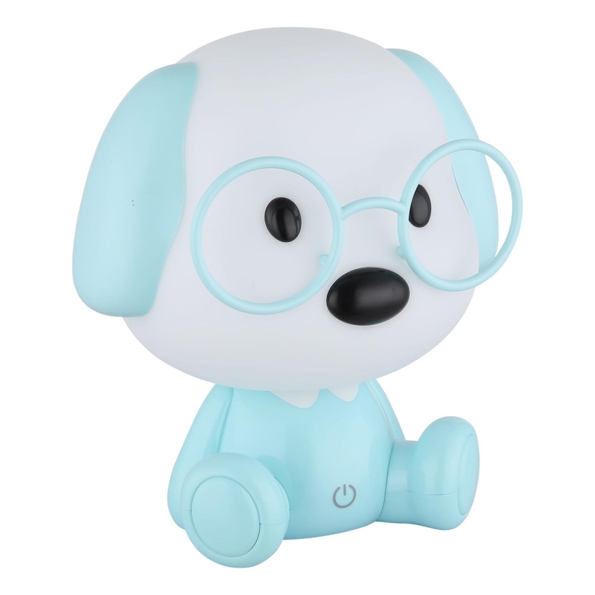 Globo - Lampada da notte ricaricabile dimmerabile per bambini LED/1W/5V 500 mAh blu