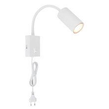 Globo - Lampada da parete flessibile 1xGU10/25W/230V bianco