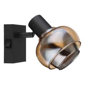 Globo - Lampada da parete orientabile 1xE14/40W/230V nera