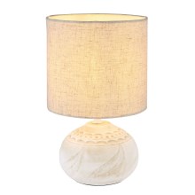 Globo - Lampada da tavolo 1xE14/40W/230V beige/ceramic