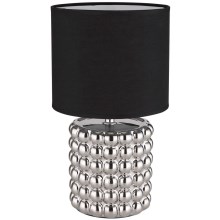 Globo - Lampada da tavolo 1xE14/40W/230V nero/argento