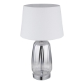 Globo - Lampada da tavolo 1xE27/40W/230V bianca/argento