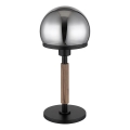 Globo - Lampada da tavolo 1xE27/40W/230V nero/marrone