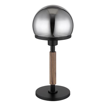 Globo - Lampada da tavolo 1xE27/40W/230V nero/marrone