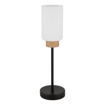 Globo - Lampada da tavolo 1xE27/60W/230V nera/bianca