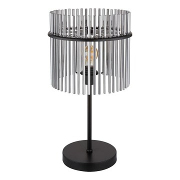 Globo - Lampada da tavolo 1xE27/60W/230V Ø 30 cm nera