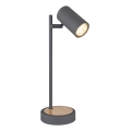 Globo - Lampada da tavolo 1xGU10/5W/230V grigio/marrone