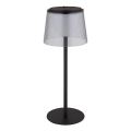 Globo - Lampada da tavolo da esterno dimmerabile a LED con controllo touch LED/1,8W/5V IP44 1800 mAh nero/fumo