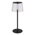 Globo - Lampada da tavolo da esterno dimmerabile a LED con controllo touch LED/1,8W/5V IP44 1800 mAh nero/trasparente