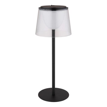 Globo - Lampada da tavolo da esterno dimmerabile a LED con controllo touch LED/1,8W/5V IP44 1800 mAh nero/trasparente