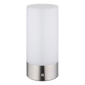 Globo - Lampada da tavolo da esterno dimmerabile a LED RGBW con controllo touch LED/1,8W/5V 1500 mAh IP44 cromo opaco