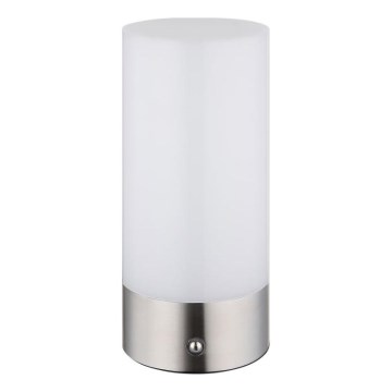 Globo - Lampada da tavolo da esterno dimmerabile a LED RGBW con controllo touch LED/1,8W/5V 1500 mAh IP44 cromo opaco