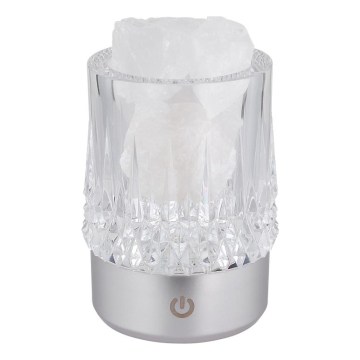 Globo - Lampada da tavolo dimmerabile con controllo touch LED/1W/5V 3000K 1200 mAh argento