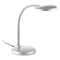 Globo - Lampada da tavolo flessibile LED Dimmerabile LED/4,6W/230V argento