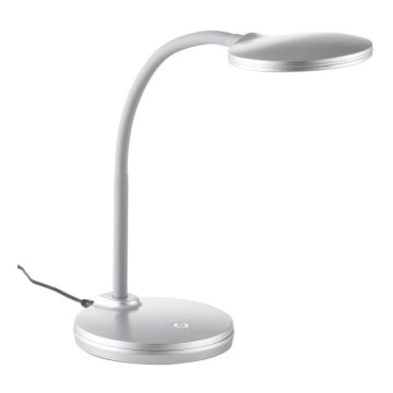 Globo - Lampada da tavolo flessibile LED Dimmerabile LED/4,6W/230V argento