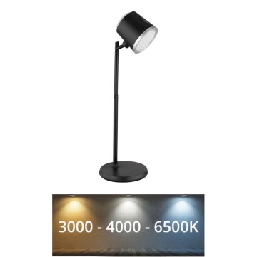 Globo - Lampada da tavolo LED dimmerabile con funzione Touch 4in1 LED/6W/3,7V 3000K/4000K/6500K 1500 mAh USB nero