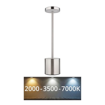 Globo - Lampada da tavolo LED dimmerabile con funzione Touch LED/1,2W/3,7V 2000K/3500K/7000K 1200 mAh USB cromo opaco