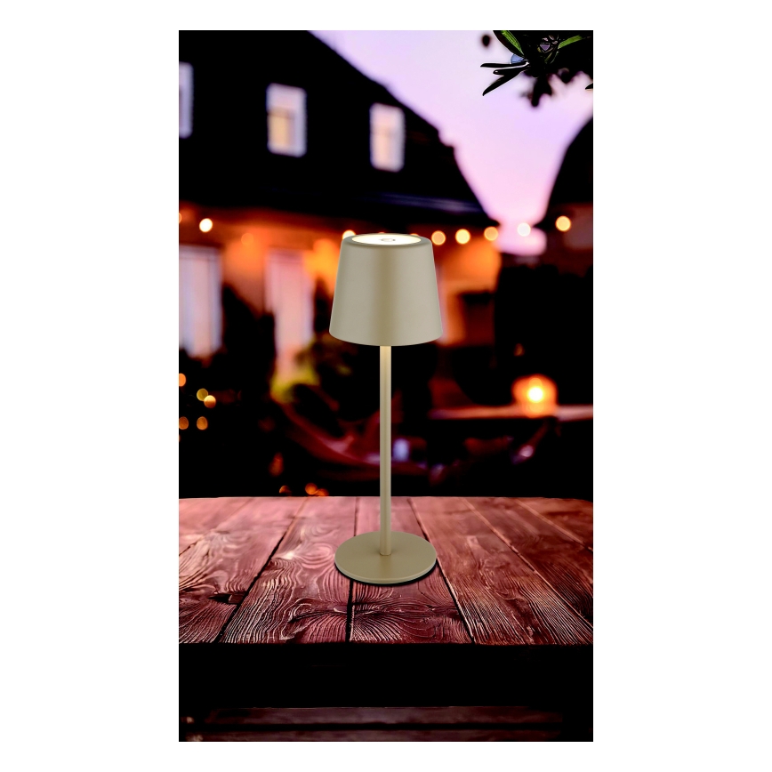 Globo - Lampada da tavolo LED Dimmerabile per esterni LED/2W/5V 3000/4000/6000K 2200 mAh IP44 cremoso