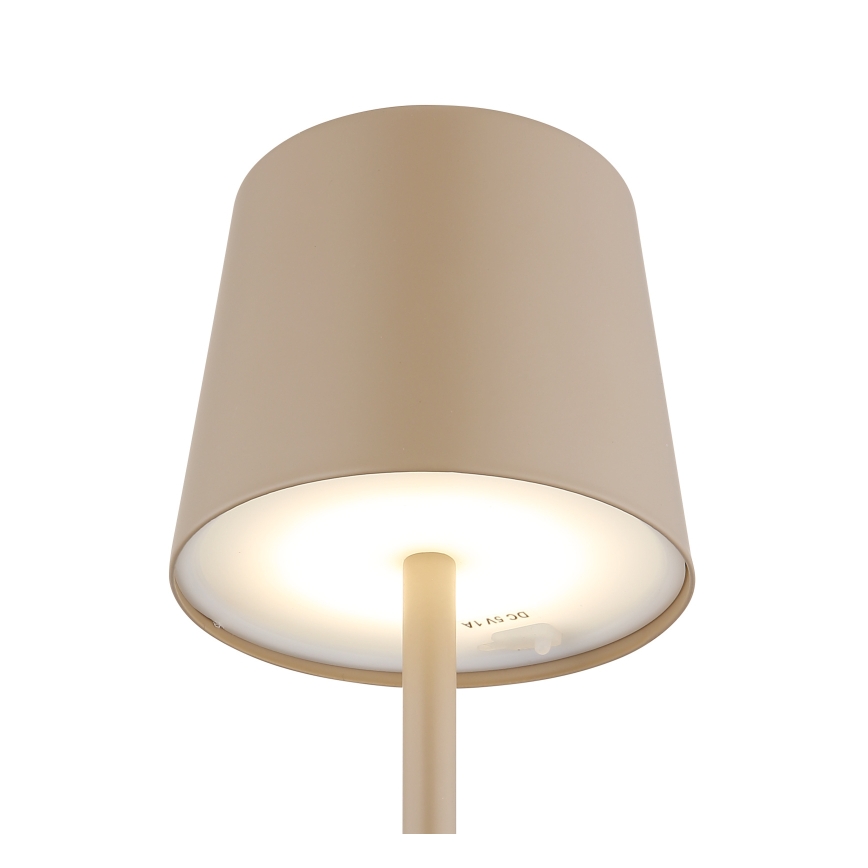Globo - Lampada da tavolo LED Dimmerabile per esterni LED/2W/5V 3000/4000/6000K 2200 mAh IP44 cremoso