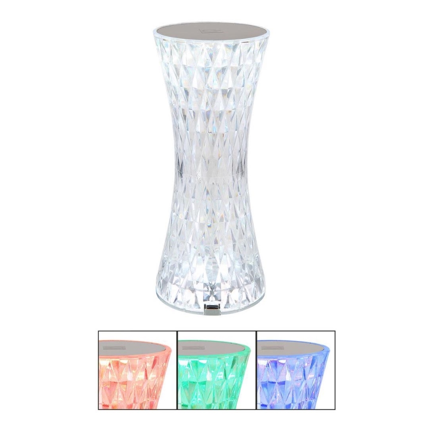 Globo - Lampada da tavolo LED RGB touch LED/1W/5V 800 mAh
