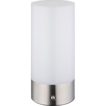 Globo - Lampada da tavolo LED RGBW Dimmerabile touch per esterni LED/1,8W/5V 1500 mAh IP44 cromo opaco