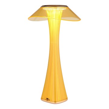 Globo - Lampada da tavolo LED ricaricabile dimmerabile, 2,5W/3,7V, 1200 mAh, 2700/4500/6500K, dorata