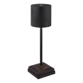 Globo - Lampada da tavolo ricaricabile a LED dimmerabile a sfioramento LED/1,5W/5V 2200 mAh nera