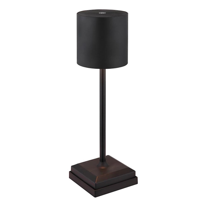 Globo - Lampada da tavolo ricaricabile a LED dimmerabile a sfioramento LED/1,5W/5V 2200 mAh nera