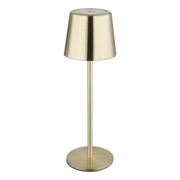 Globo - Lampada da tavolo ricaricabile a LED dimmerabile con controllo touch LED/2W/3,7V 3000/4000/6000K 2200 mAh dorata