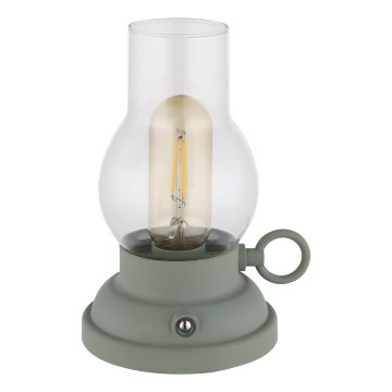 Globo - Lampada da tavolo ricaricabile a LED dimmerabile con touch LED/1W/3,7V 1200 mAh verde