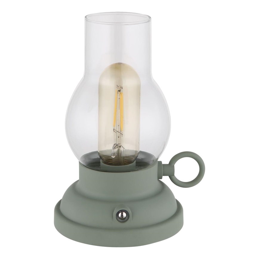 Globo - Lampada da tavolo ricaricabile a LED dimmerabile con touch LED/1W/3,7V 1200 mAh verde