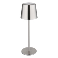 Globo - Lampada da tavolo ricaricabile a LED dimmerabile touch 2W/3,7V 3000/4000/6000K 2200 mAh cromo lucido