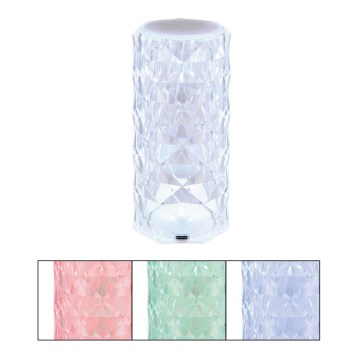 Globo - Lampada da tavolo ricaricabile a LED RGB con controllo touch LED/0,6W/3,7V 500mAh