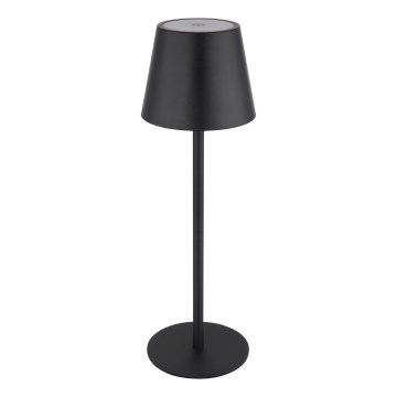 Globo - Lampada da tavolo ricaricabile per esterni 3 in 1 a LED, dimmerabile con controllo touch, 3W/5V, 3000/4000/5000K, IP54, 1800 mAh, nero