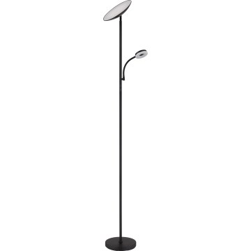 Globo - Lampada da terra dimmerabile a LED LED/20W/230V+ LED/5W 3000/4000/6500K nero