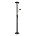 Globo - Lampada da terra dimmerabile LED/20W/230V + LED/5,5W 3000K nero/oro