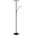 Globo - Lampada da terra dimmerabile LED/28W/230V + LED/5W 3000K nera