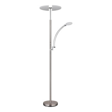 Globo - Lampada da terra LED dimmerabile LED/40W/230V + LED/5,5W 2700/4000/6000K cromo opaco