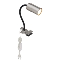 Globo - Lampada flessibile con clip 1xGU10/25W/230V nero/cromo