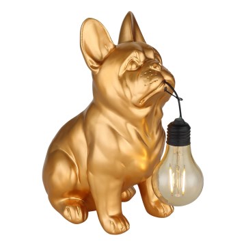 Globo - Lampada solare a LED 3V IP44 300 mAh, cane dorato