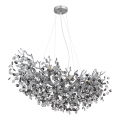 Globo - Lampadario a cavo 10xE14/40W/230V argento