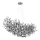 Globo - Lampadario a cavo 10xE14/40W/230V argento