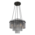 Globo - Lampadario a cavo 5xE27/60W/230V nero