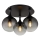 Globo - Lampadario a plafone 3xE27/10W/230V diametro 46 cm nero