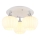 Globo - Lampadario a plafone 3xE27/40W/230V bianco