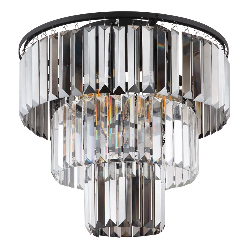 Globo - Lampadario a plafone 3xE27/40W/230V diametro 40 cm nero